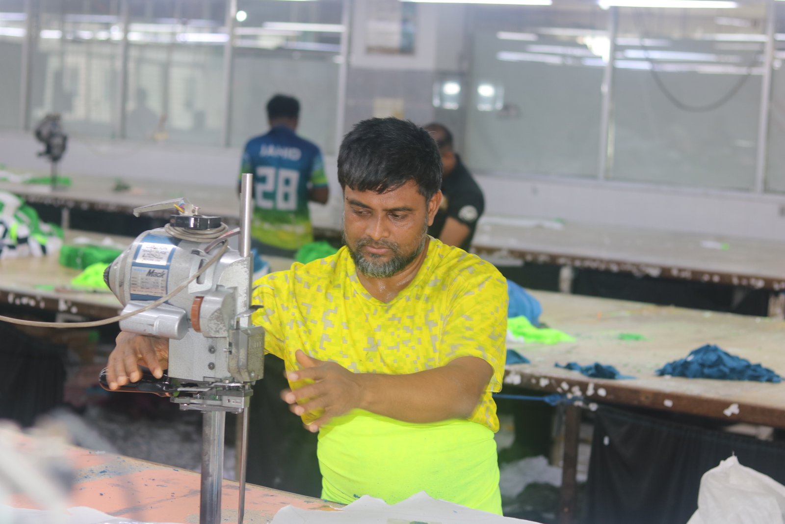 Garment production floor